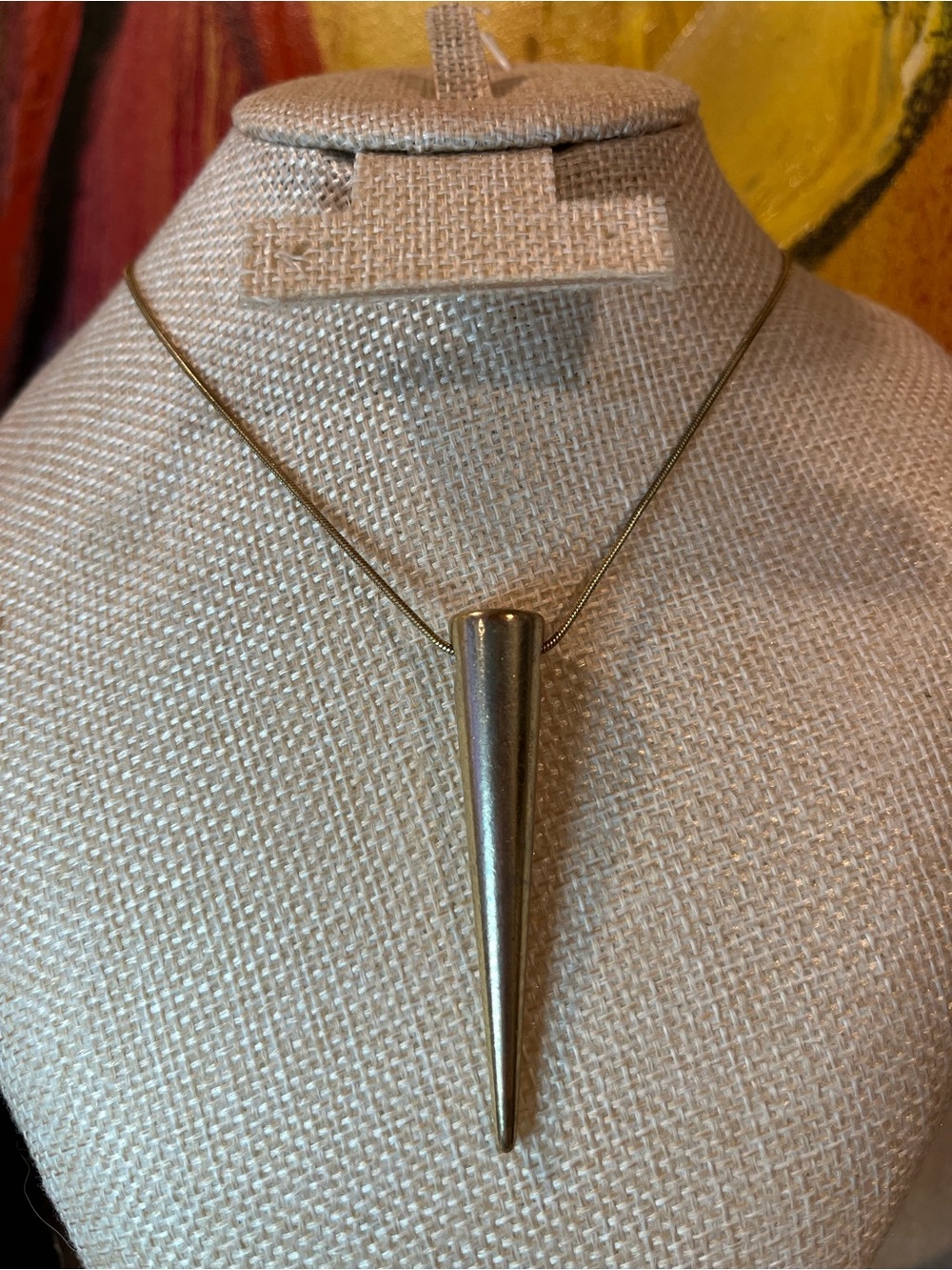 Spike Pendant Necklace - Gold Tone Women’s Jewelry
